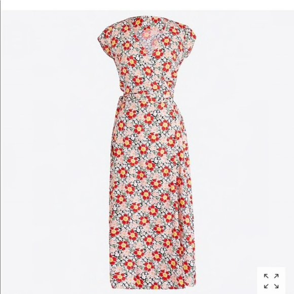 J. Crew Dresses J Crew Floral Wrap Dress Poshmark